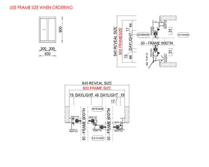 XO Sliding Glass Window H900 x W600