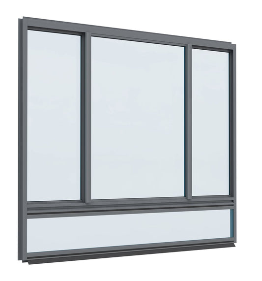 XOX Sliding Glass Window with Lowlight H1500 x W2200